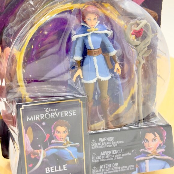 Disney Mirrorverse Belle 5" Support Action Figure Accessory McFarlane NEW! - Picture 8 of 11